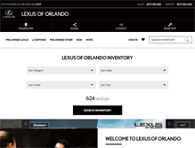 Tablet Screenshot of lexusoforlando.com